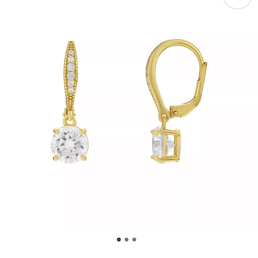 🆕Primrose 18k Gold Drop/Dangle Earrings NEVER WORN!